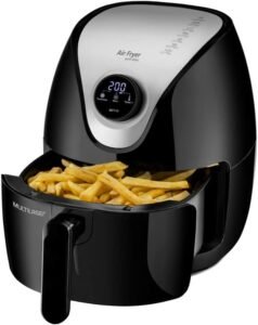 Fritadeira Elétrica Sem Óleo Air Fryer Digital 1500w 4 litros Com Seletor Giratório Ce168 127v - Multilaser
