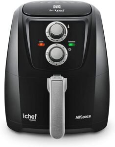 Fritadeira Elétrica Airfryer iChef AllSpace Polishop Black 4L | 220V