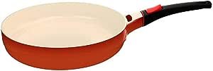 Frigideira Revestimento Cerâmico 24 Cm Cabo Destacável Laranja Le Cook